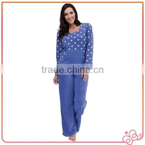 Winter Funny Dot Print Fleece Ladies Nightwear thumbnail-2