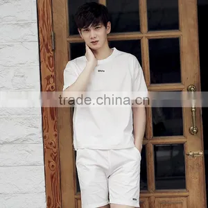 Men T-shirt Summer Apparel Casual Short Suit Uniform Wholesale China 2016 New Fashion 6 Colors thumbnail-3