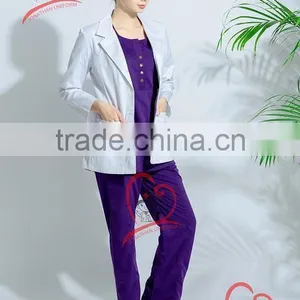 2017 COLLECTION LADIES FASHION WHITE HOSPITAL LAB COATS thumbnail-1