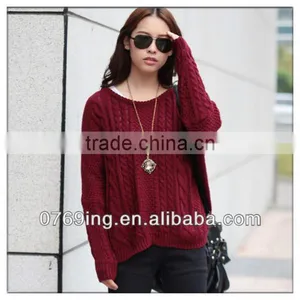 2014 Fashion Stripe Beautiful Ladies Sweater thumbnail-1