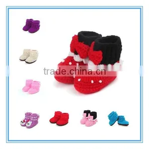 Hand Knit Baby Shoes Crochet Newborn Baby Shoes Photography Props Newborn Baby Shoes Photo Prop thumbnail-1