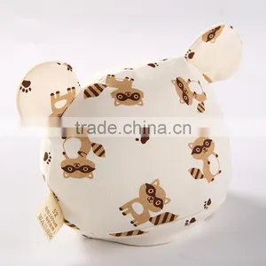Custome Service Spring Summer Baby Hats Caps for Girls Boys Kids 100 Natural Colored Cotton Cartoon Print thumbnail-3
