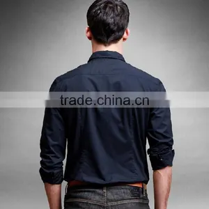 Fashion Men Beautiful Shirt Fancy Dress Shirt for Men Stitching thumbnail-2