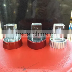 2D/3D Laser Crystal Blank Block Engraving With Cake Led Light Base For Gift thumbnail-1