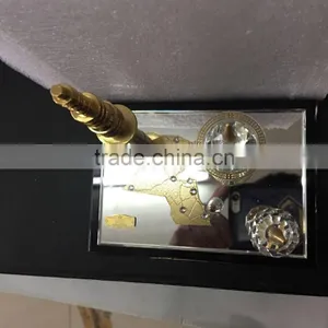 Hight Quality Crystal 24k Kuwait Tower Model for Souvenir Gift JC-05 thumbnail-5