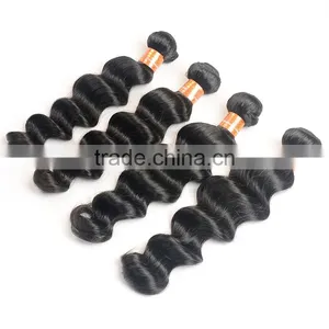 Loose Deep Wave Brazilian Human Hair Weaves Wavy Unprocessed Virgin Brazilian Hair Extensions thumbnail-4