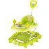 Green 6 Wheel Adjustable Baby Walker for Girls , Portable Baby Walker thumbnail-1