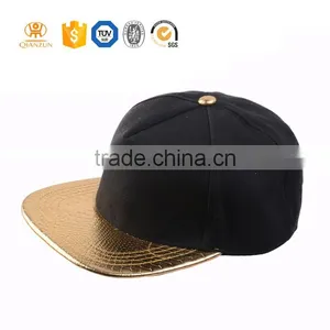 Custom Logo in Any Color Snakeskin Brim Snapback Hat thumbnail-3