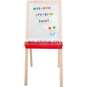 Hot Sale Kids Easel Magnetic Drawing Stand Board in Wood thumbnail-2