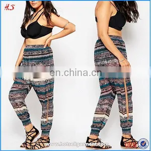 Dongguan City Beach Trouser Pants With Side Split in Print Clothing for Fat Women Clothing Xxxl Plus Size Clothing thumbnail-1