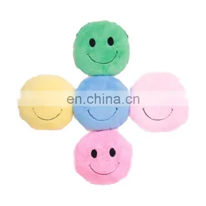 Pink Smile Face Pillow Soft Toy Custom Design Cheap Cushion thumbnail-2