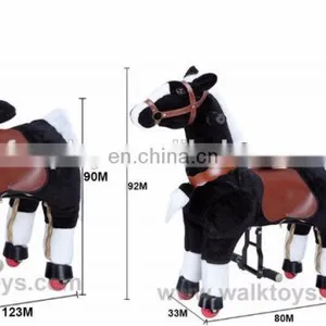 HI Good Quality Shopping Mall Walking Ride on Horse Toy With Springs thumbnail-1