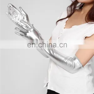 2015 Top New Fashionable Design Gloves Sexy Women Lingerie Glove Silver And Gold Available Erogenous Fancy Wet Look OPARE GLOVES thumbnail-6