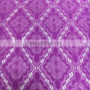 Jacquard Knitting Elastic Lace Fabric for Fashion Woman Dresses thumbnail-1