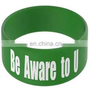 CMYK One Inch Silicone Bangles/bracelets thumbnail-6