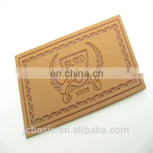 Custom Embossed Real Leather Patch/fake Leather Patch/TPU Leather Label for Shoes thumbnail-2