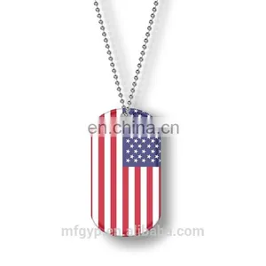 Custom Promotional Metal Blank Dog Tags Chain thumbnail-3
