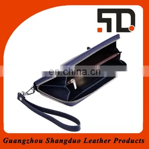 Realiable Quality New Style Bule Leather Popular Ladies Leather Wallet Sellers thumbnail-1