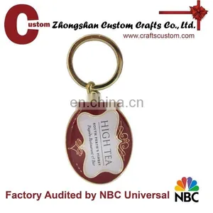 Iron Stamped Promotional Keyring With Epoxy thumbnail-1