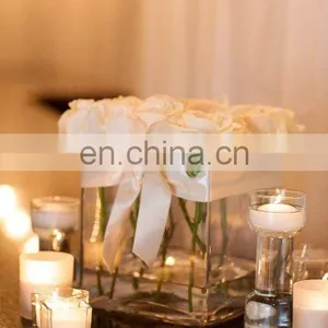 Wholesale Acrylic Clear Flower Stand Plexiglass Acrylic Vase thumbnail-1