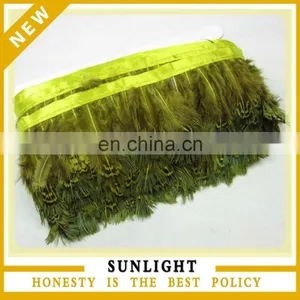 New Products Yellow Pheasant Feathers Trimming Wholesale thumbnail-1