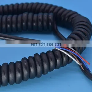 Spring Spiral Cable/spring Wire Cable Low Voltage Flexible Retractable Spiral Spring Coiled Cable thumbnail-3