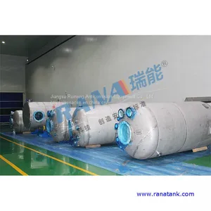 Factory Wholesales New Durable 85 Cubic Steel Lining PTFE/ PFA/ ETFE Anticorrosive Equipment With Long Service Life 15-20 Years Industrial Chemical Storage Tank Movable Portable Container and Pressure Vessel thumbnail-1