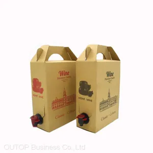 OUTOP Packaging Aluminum Foil Bag In Box For Liquid, Wine,Oil,Water,Juice,Detergent With Valve thumbnail-5