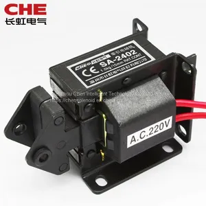 SA-2402 1.0kgf 9.8N 15mm Push Pull Type Attractive Linear AC Solenoid Electromagnet for Vending Machine thumbnail-3