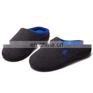 Indoor Outdoor Wholesale Embroidery Original Two-Tone Men's Memory Foam Slipper thumbnail-5