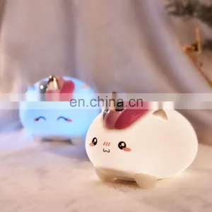 Mini Rechargeable Touch Pat Sensor Silicone Lamp Led Baby Night Light for Kids thumbnail-1