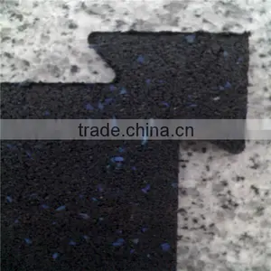 Interlocking Fitness Center Gym Rubber Flooring Tiles thumbnail-2