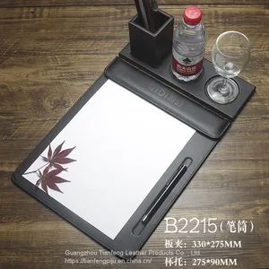 Meeting Clipboard Legal Size Leather Documents Notepad Holder With Pen Holder thumbnail-4