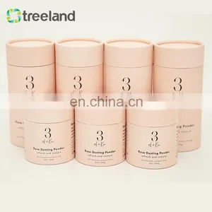 Eco Friendly Recyclable Rose Dusting Powder Use Paper Tube Packaging With Rolled Edges thumbnail-3
