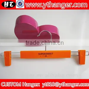 YY0466 Your Own Brand Clothing Velvet Hanger Color Velvet Dress Hanger With Clips thumbnail-3