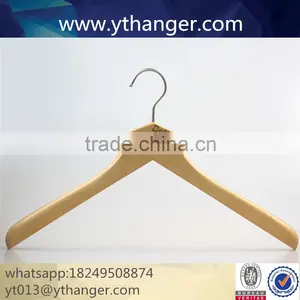2016 New Product Natural Wooden Clothes Hanger With Trousers Hanger thumbnail-2
