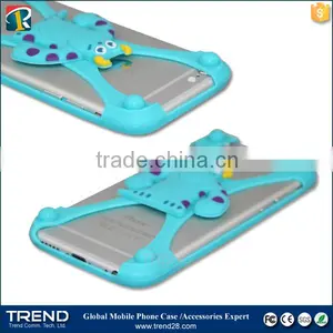 Fit for 1~5 Inches Bear Yellow Monster Universal Silicon Bumper Case for Iphone 6 Quality Choice thumbnail-3