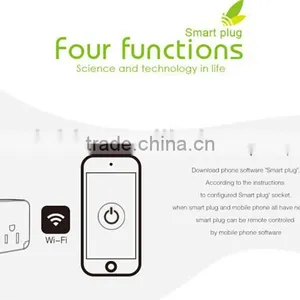 Intelligent Home System Smart Home WIFI Socket With Smart Phone Android & IOS APP for Remote Control Home Security thumbnail-3