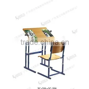 Primary School Adjustable Student Desk and Chair TC-C05+TC-Z05-L thumbnail-2
