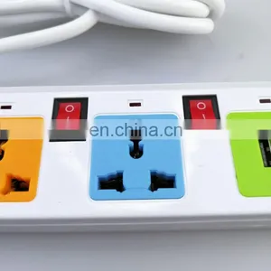 Hot Sell WH Series Universal 3-6 Outlet Power Electrical Extension Socket Cord Custom Plug thumbnail-2