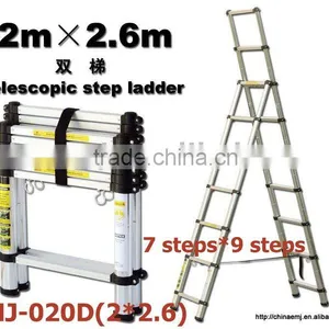 Telescopic Ladder(1.4m+2m,2m+2.3m,2m+2.6m,2.3m+2.9m,2.6m+3.2m,3.2m+3.8m,1.4m+1.4m,2m+2m,2.6m+2.6m,3.2m+3.2m,2.3m+2.3m) thumbnail-1