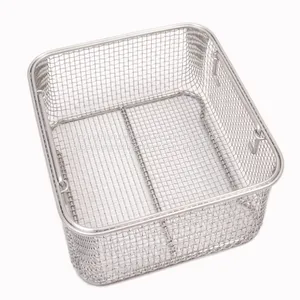 Special Sieve Baskets Made of Stainless Steel With Silicone Holders Wire Mesh Stainless Steel Trays thumbnail-2