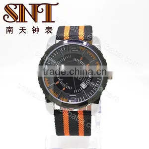 SNT-NY006 Fashion Colorful Soft Mesh Nylon Band Watch thumbnail-1