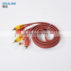 Custom Length Video Audio Extension Cable Male To Male 3 RCA Audio Video AV Cable thumbnail-4