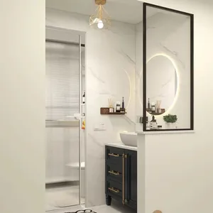 Modern Style Glass Shower Enclosure Interior Partition Tempered Glass for Bathroom thumbnail-3