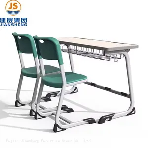 School Desk and Chair Set Detachable for Student Classroom Furniture thumbnail-2