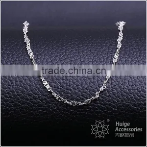 Good Selling Fashion Jewelry Rhodium Plated Cheap Short Chain Necklace thumbnail-1