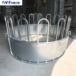 Custom Design Hot Dipped Galvanized Cattle Hay Round Bale Feeder Horse Feeder for Livestock thumbnail-5
