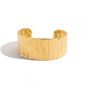Non-Tarnish Stainless Steel Bangle With 18K Gold PVD & Sweat Proof Coating thumbnail-5