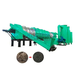 Rotary Sawdust Peanut Shell Carbonization Equipment Carbon Powder Making Machine EPC thumbnail-1
